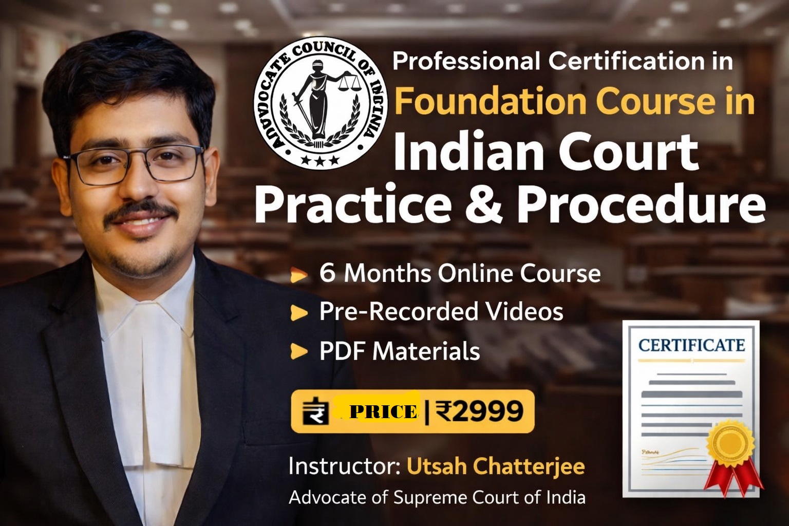 Foundation Course in Indian Court Practice & Procedure