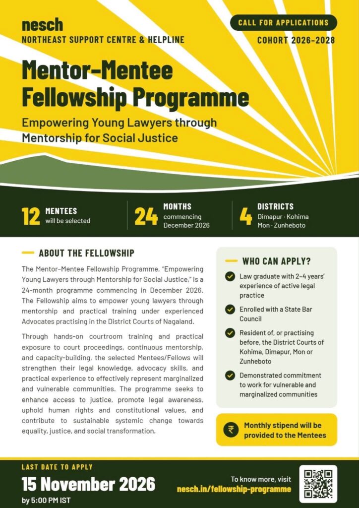 MENTEE FELLOWSHIP PROGRAMME